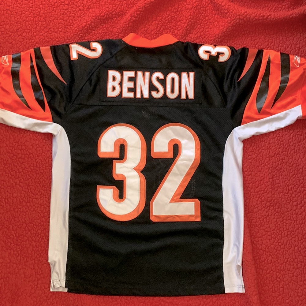 Authentic Reebok Cincinnati Bengals Cedric Benson (# 32) Jersey - 48